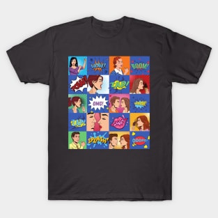 Retro Comic Strip Style T-Shirt